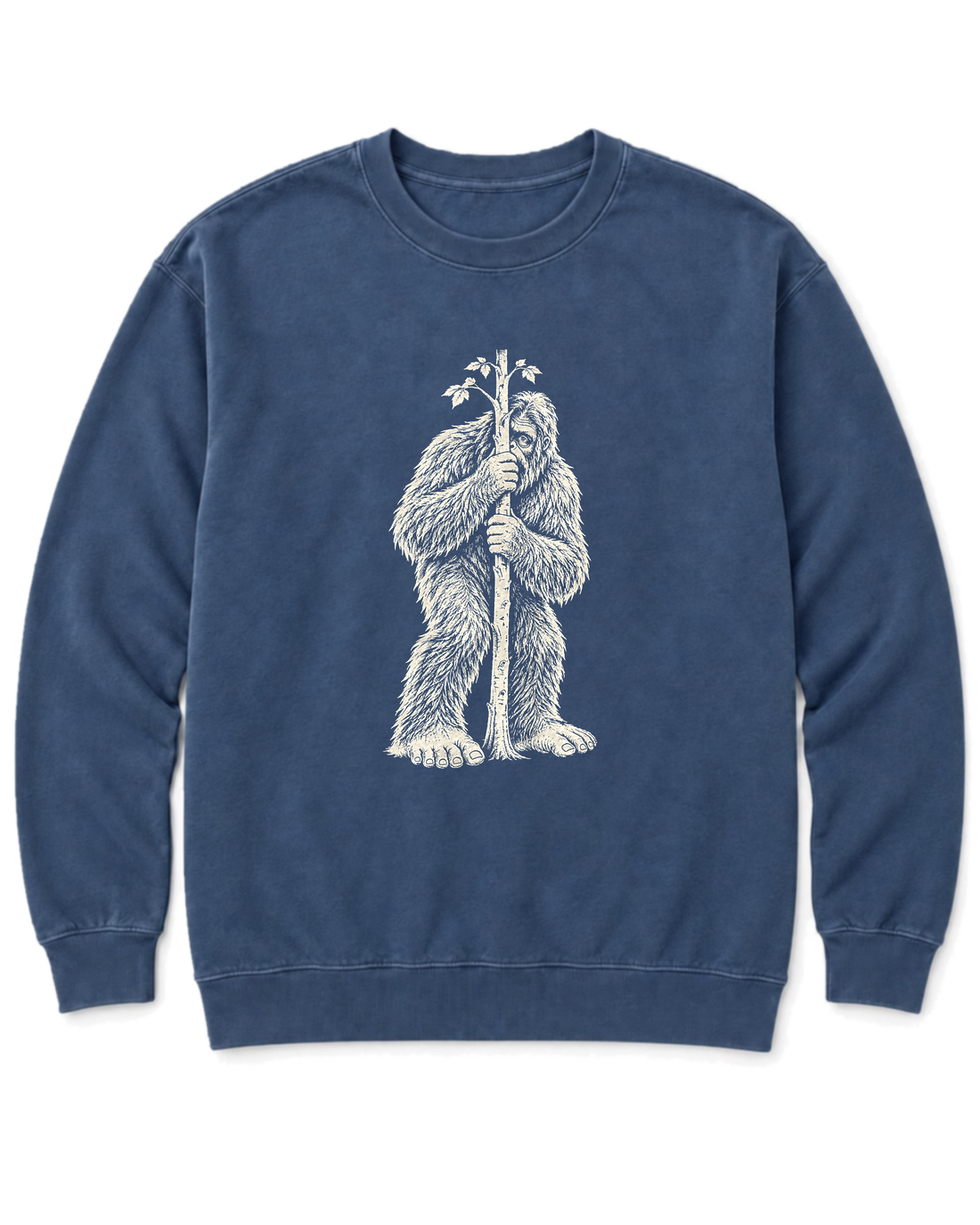 Bigfoot Hide and Seek Sweatshirt - Denim