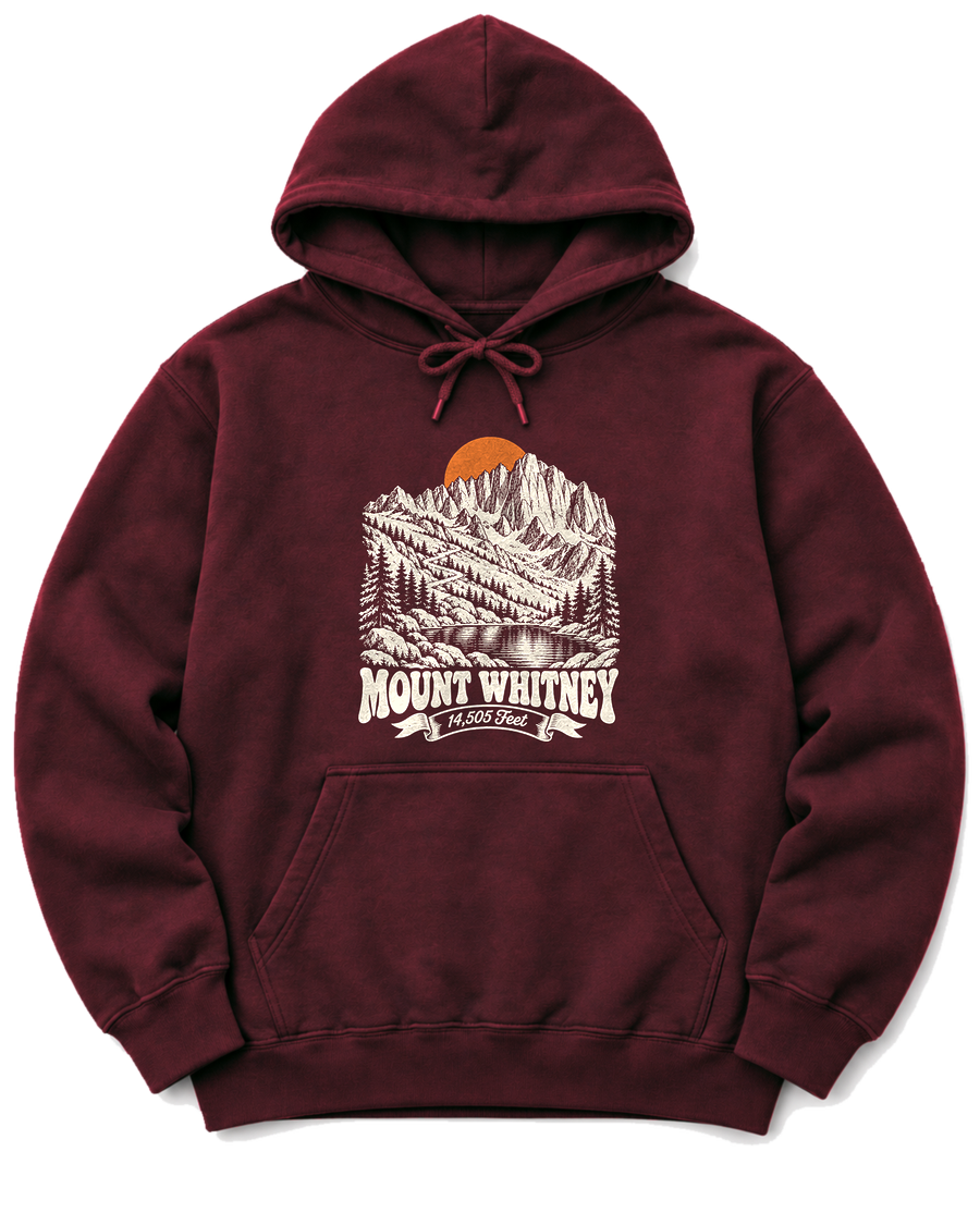 Mount Whitney Hoodie - Maroon