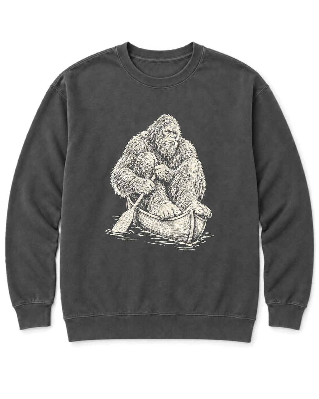 Bigfoot Canoe Sweatshirt - Pepper