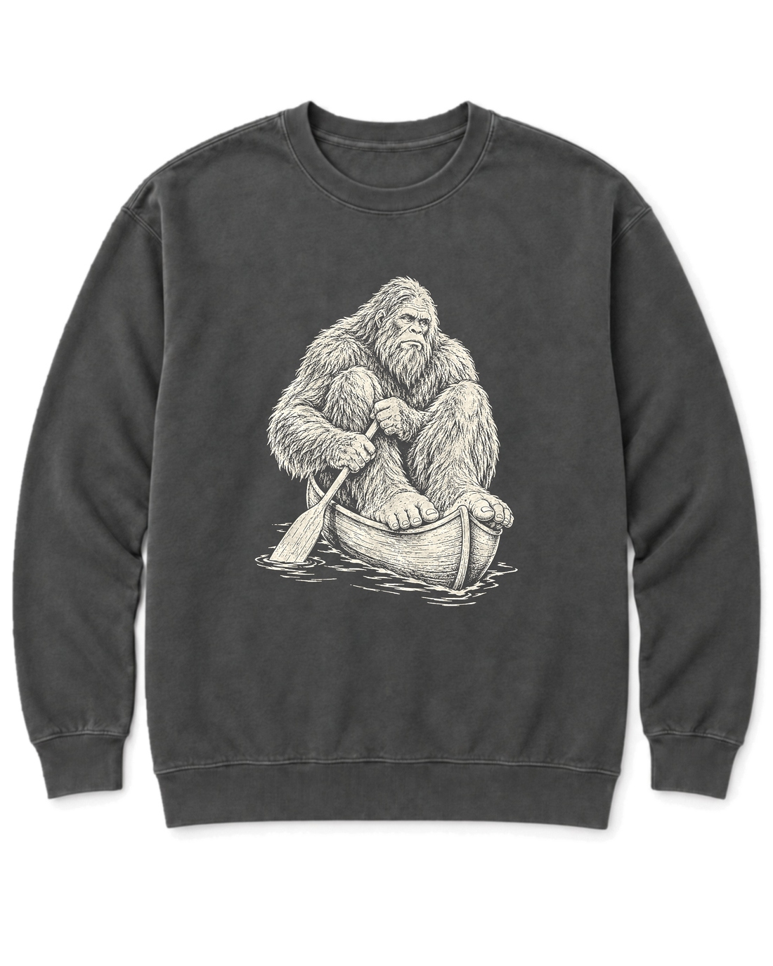 Bigfoot Canoe Sweatshirt - Pepper