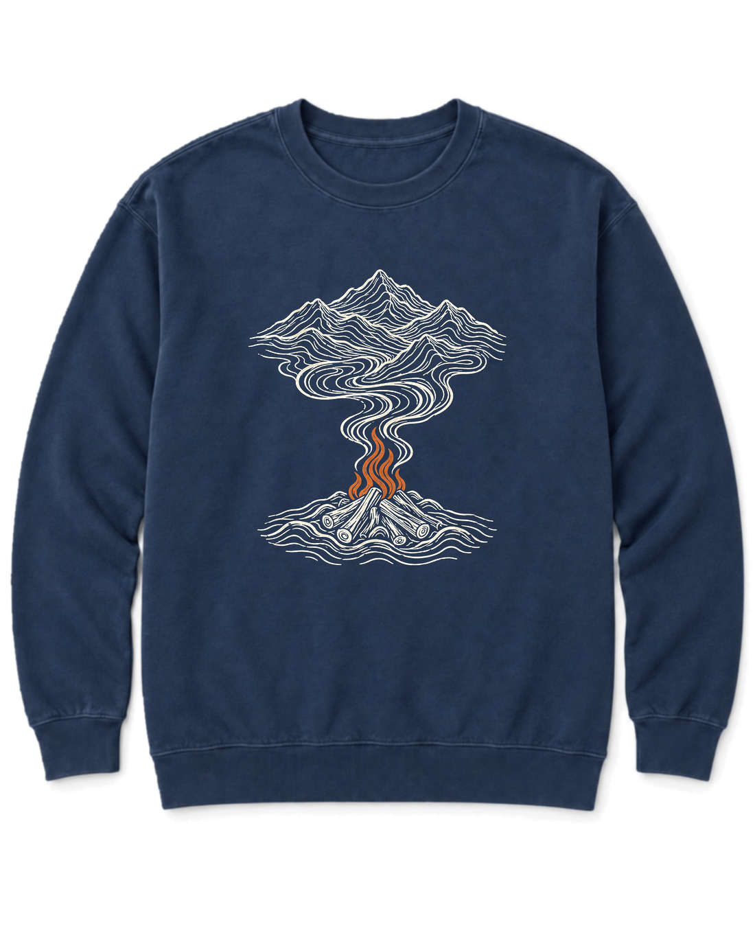 Campfire Smoke Sweatshirt - True Navy