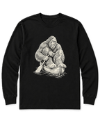 Bigfoot Canoe Long Sleeve Shirt - Black