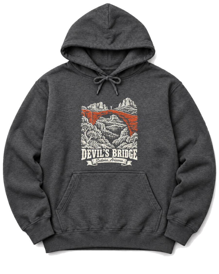 Devil's Bridge Hoodie - Dark Heather