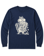 Trail Mix Bandit Long Sleeve Shirt - Navy
