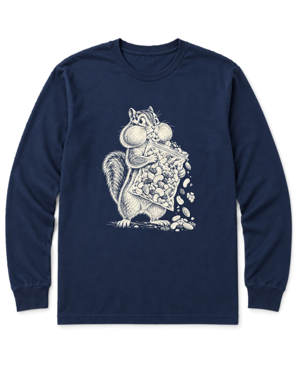Trail Mix Bandit Long Sleeve Shirt - Navy