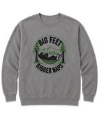 Big Feet, Bigger Naps Sweatshirt - Grey