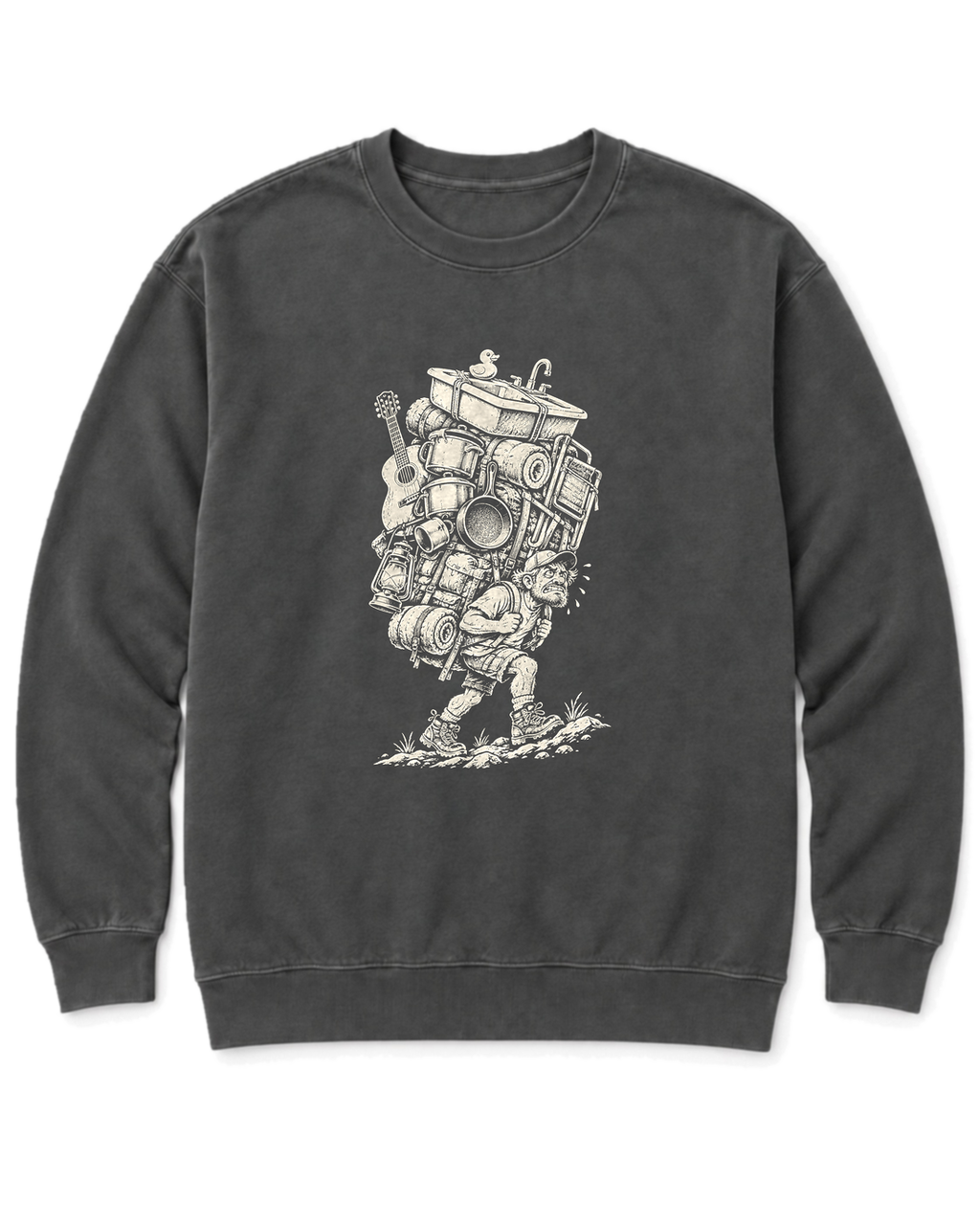 Overpacked Hiker Sweatshirt - Pepper