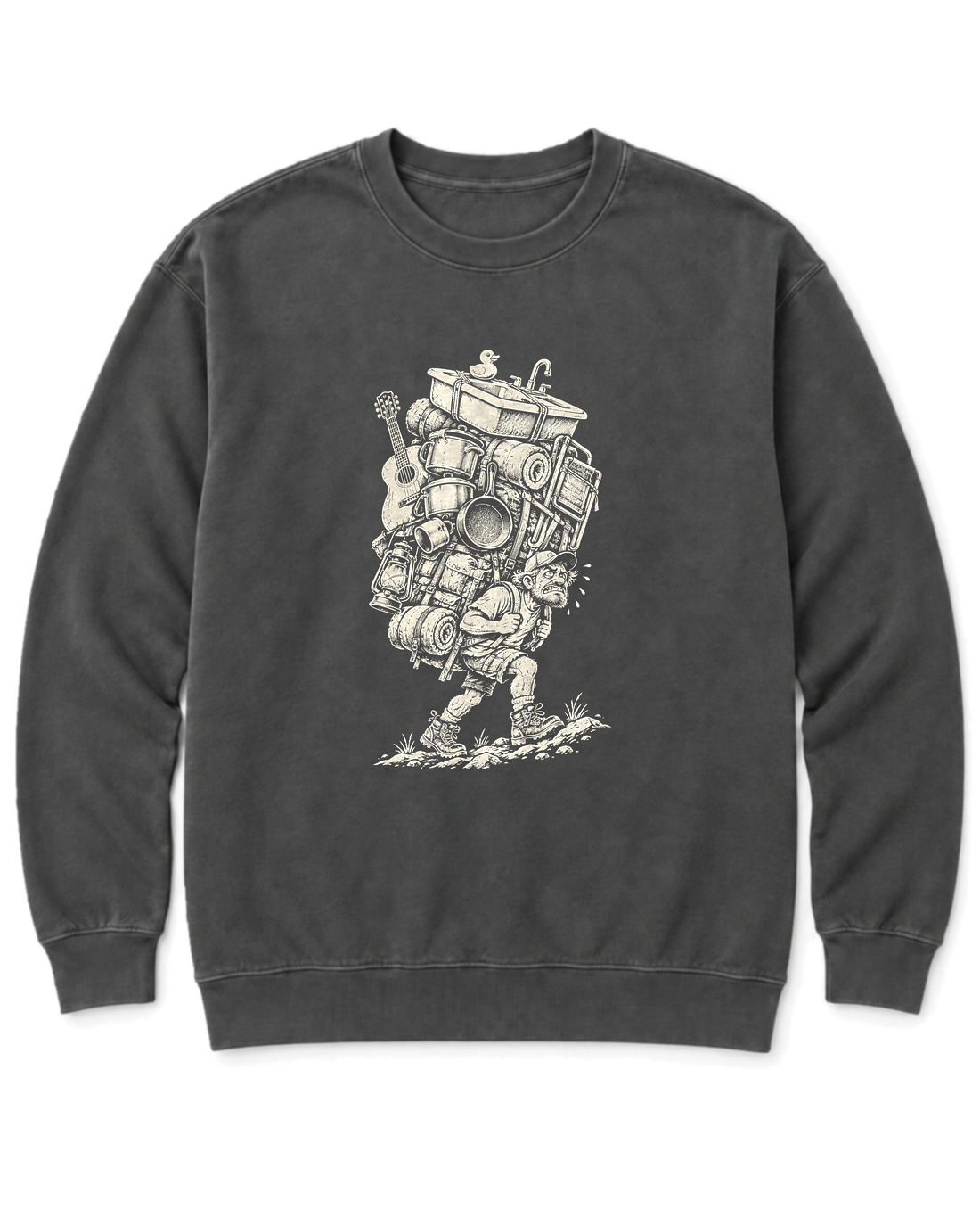 Overpacked Hiker Sweatshirt - Pepper