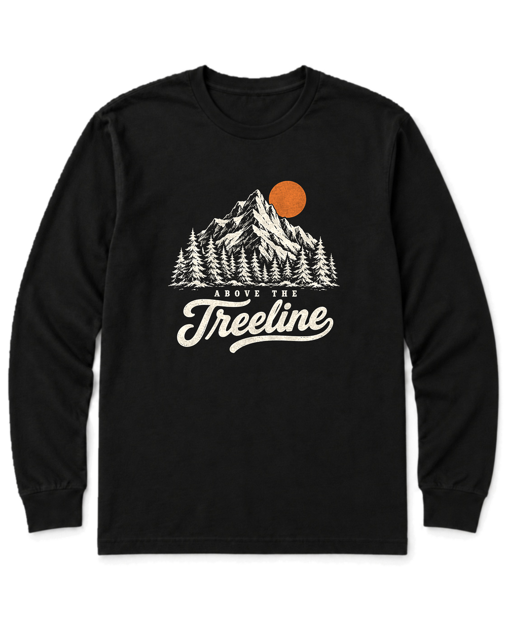 Above the Treeline Long Sleeve Shirt - Black