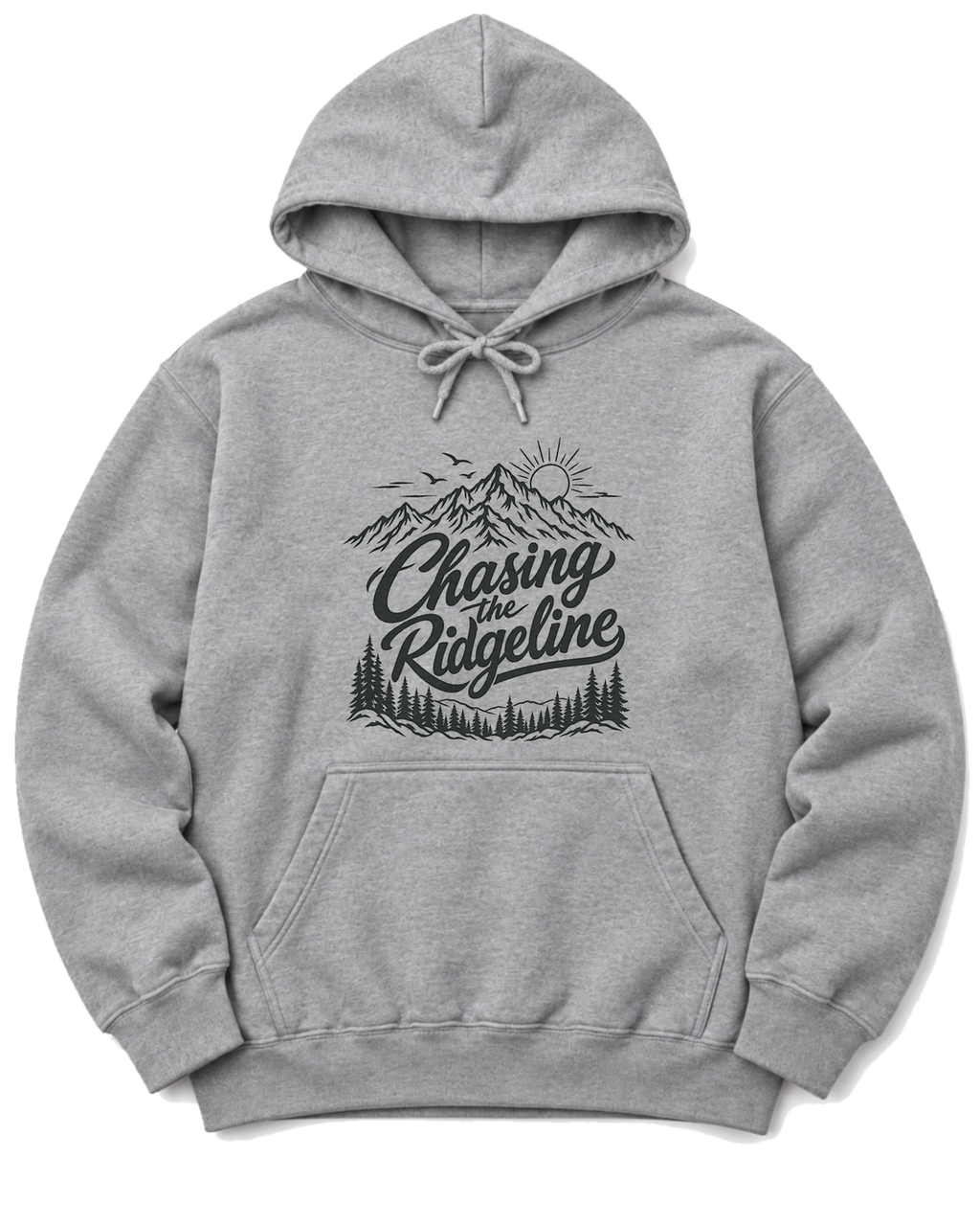 Chasing the Ridgeline Hoodie - Sport Grey
