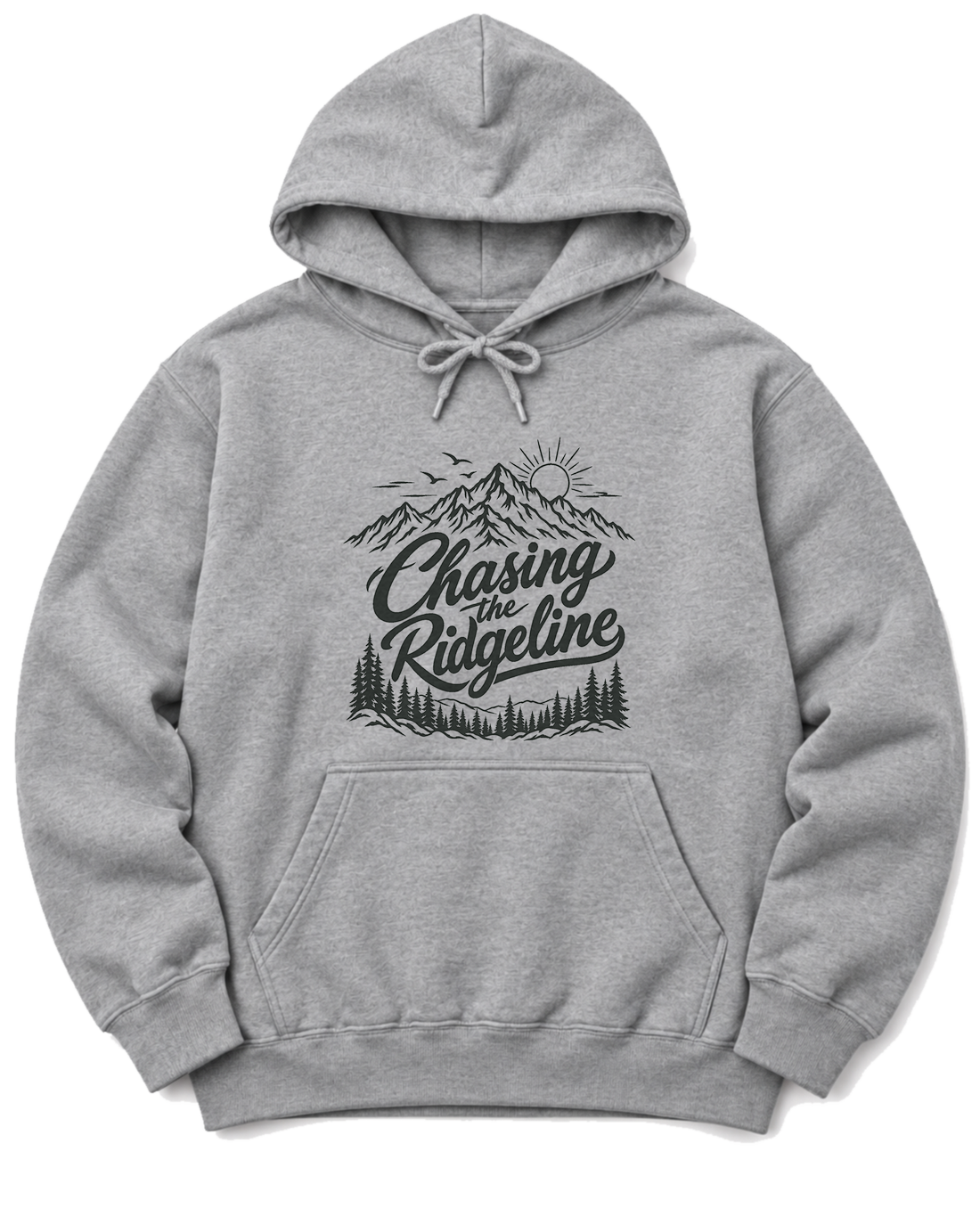 Chasing the Ridgeline Hoodie - Sport Grey