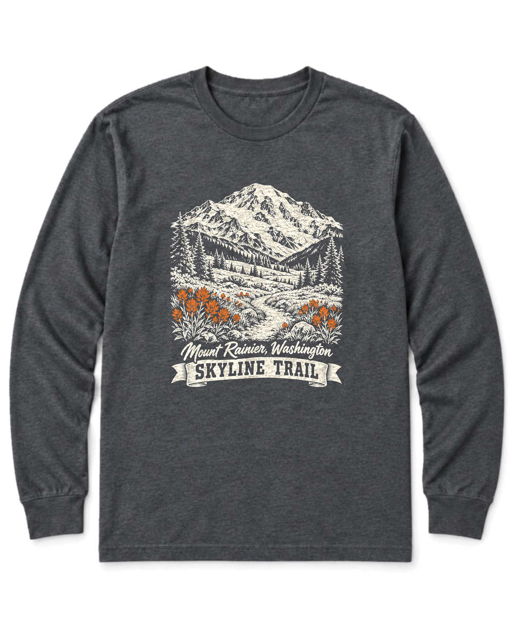 Skyline Trail Long Sleeve Shirt - Dark Heather