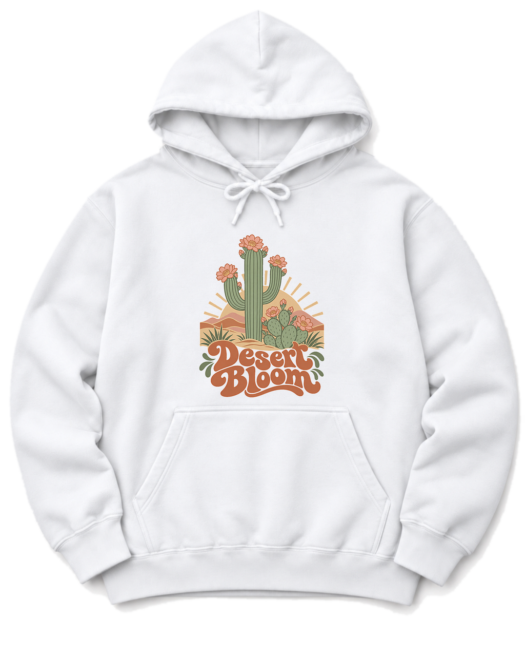 Desert Bloom Hoodie - White