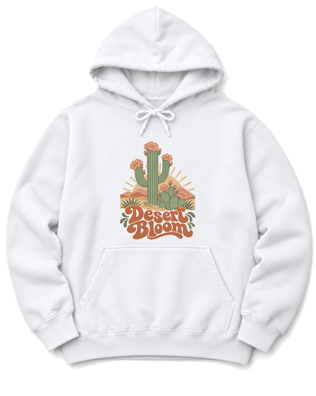 Desert Bloom Hoodie - White