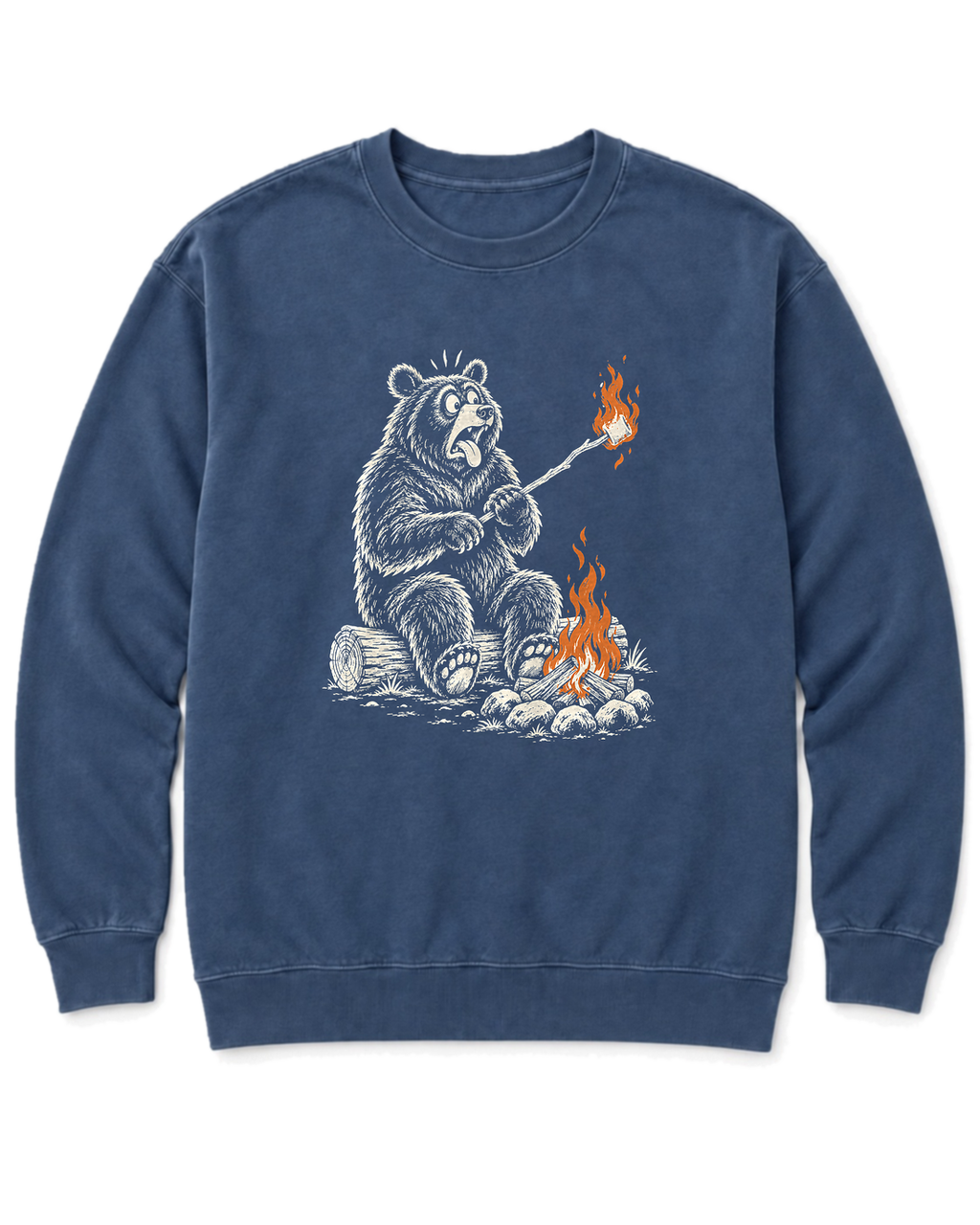 Marshmallow Meltdown Sweatshirt - Denim