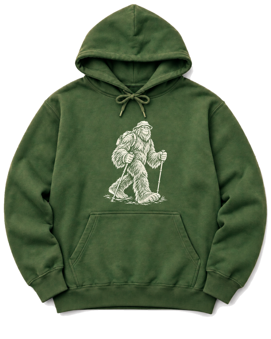 Bigfoot Day Hike Hoodie - Military Green