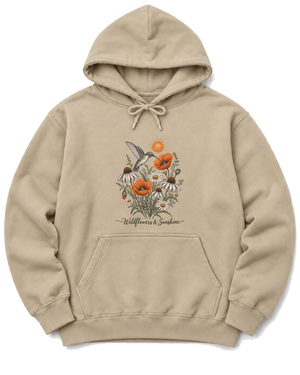 Wildflowers & Sunshine Hoodie - Sand