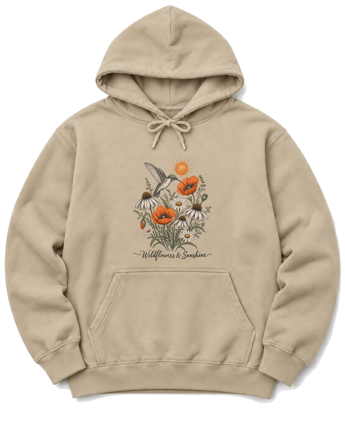 Wildflowers & Sunshine Hoodie - Sand
