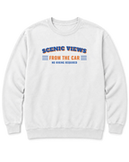 Scenic Views from the Car Sweatshirt - White