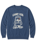 Carry Less, See More Sweatshirt - Denim