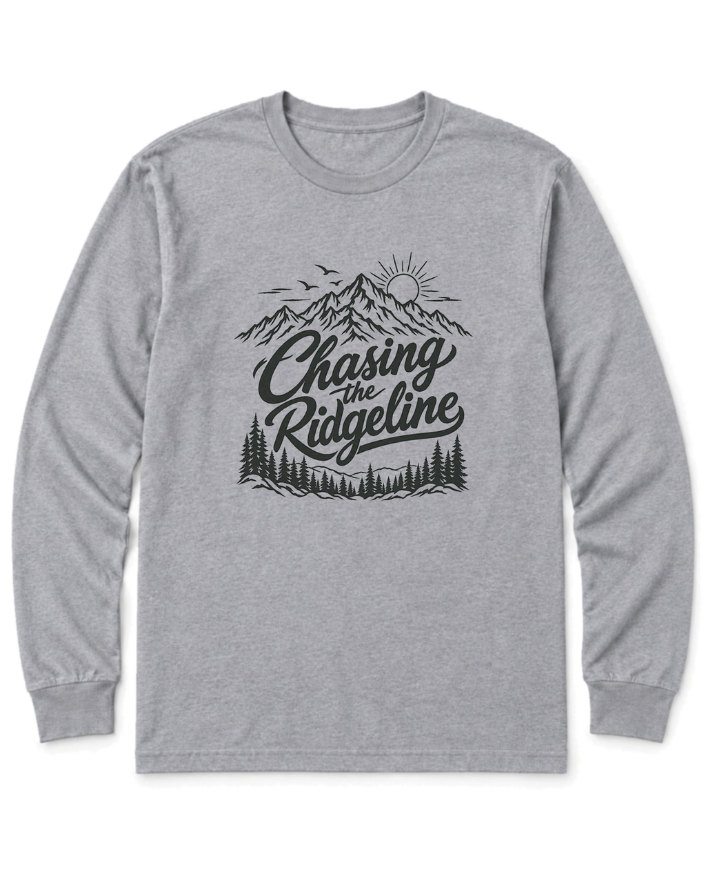 Chasing the Ridgeline Long Sleeve Shirt - Sport Grey