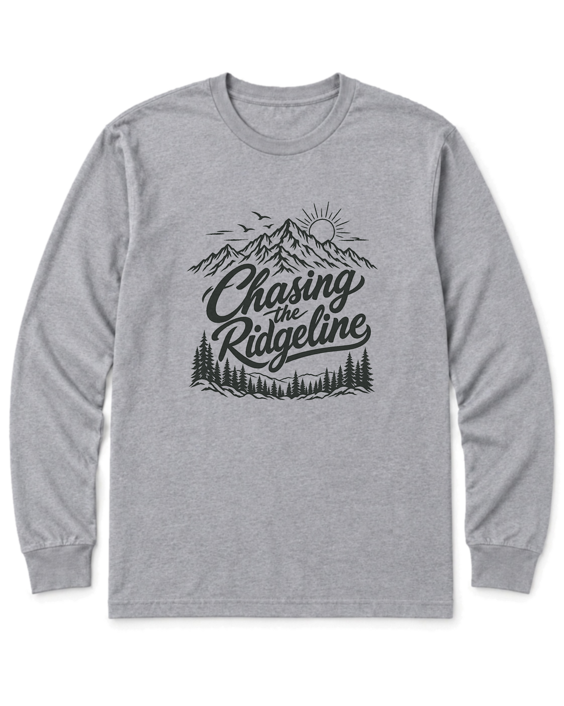 Chasing the Ridgeline Long Sleeve Shirt - Sport Grey