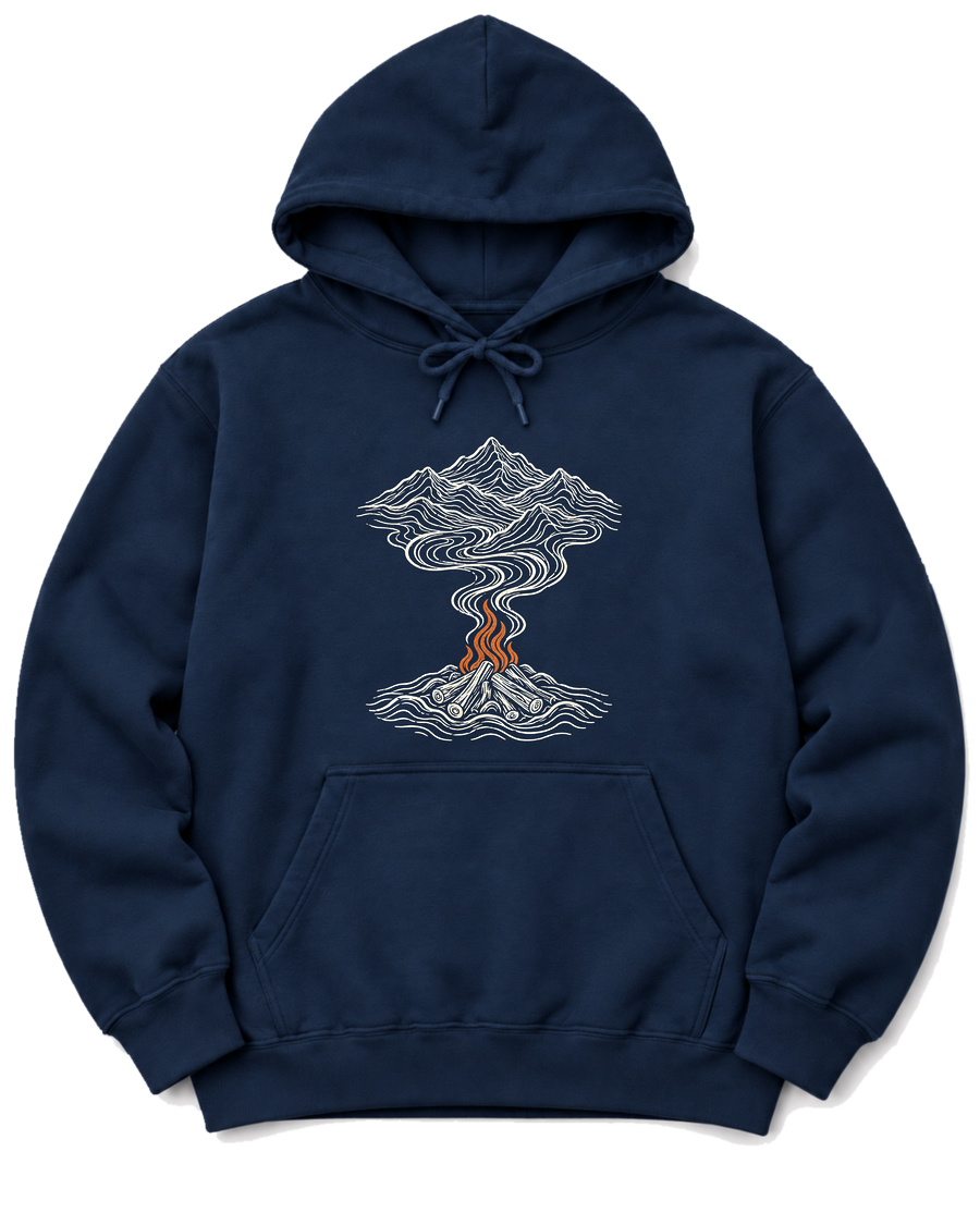 Campfire Smoke Hoodie - Navy
