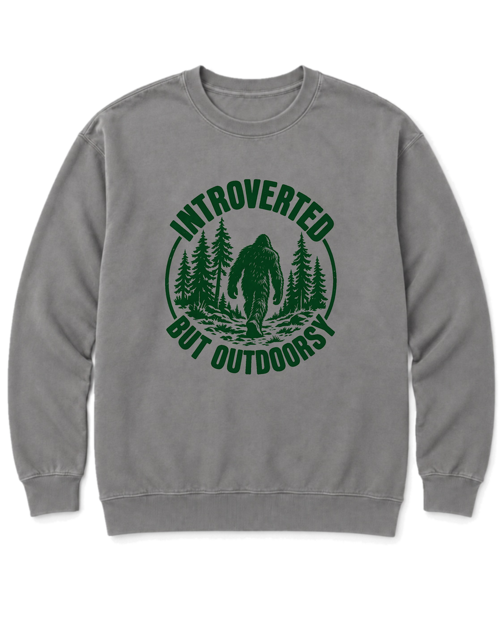 Introverted but Outdoorsy Sweatshirt - Grey