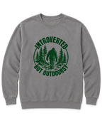 Introverted but Outdoorsy Sweatshirt - Grey