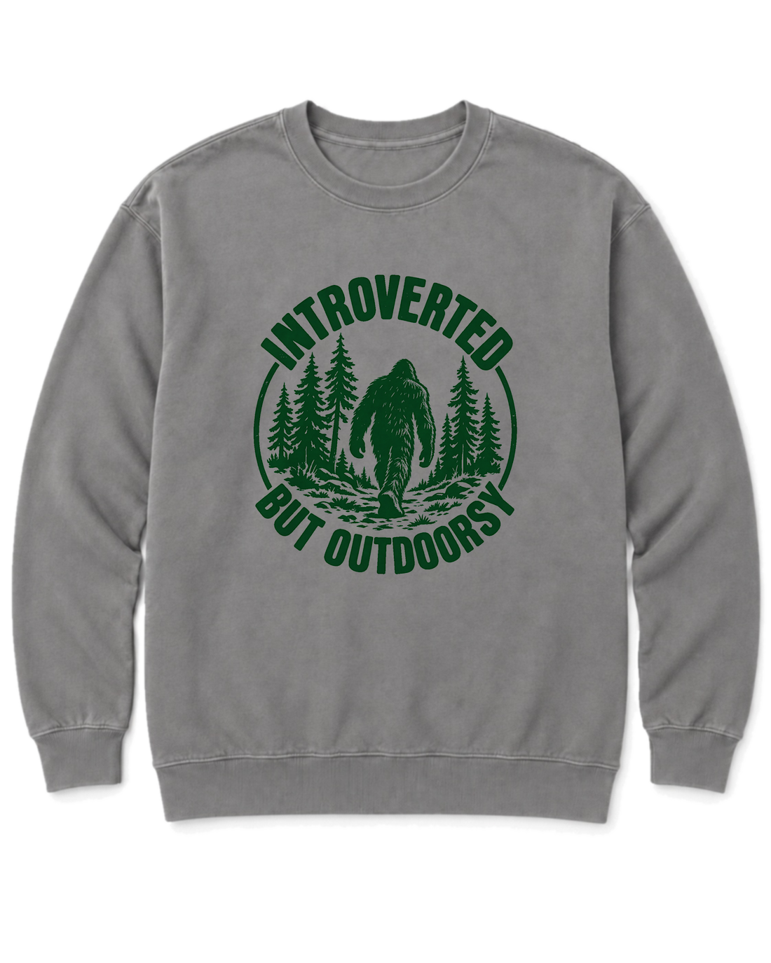 Introverted but Outdoorsy Sweatshirt - Grey