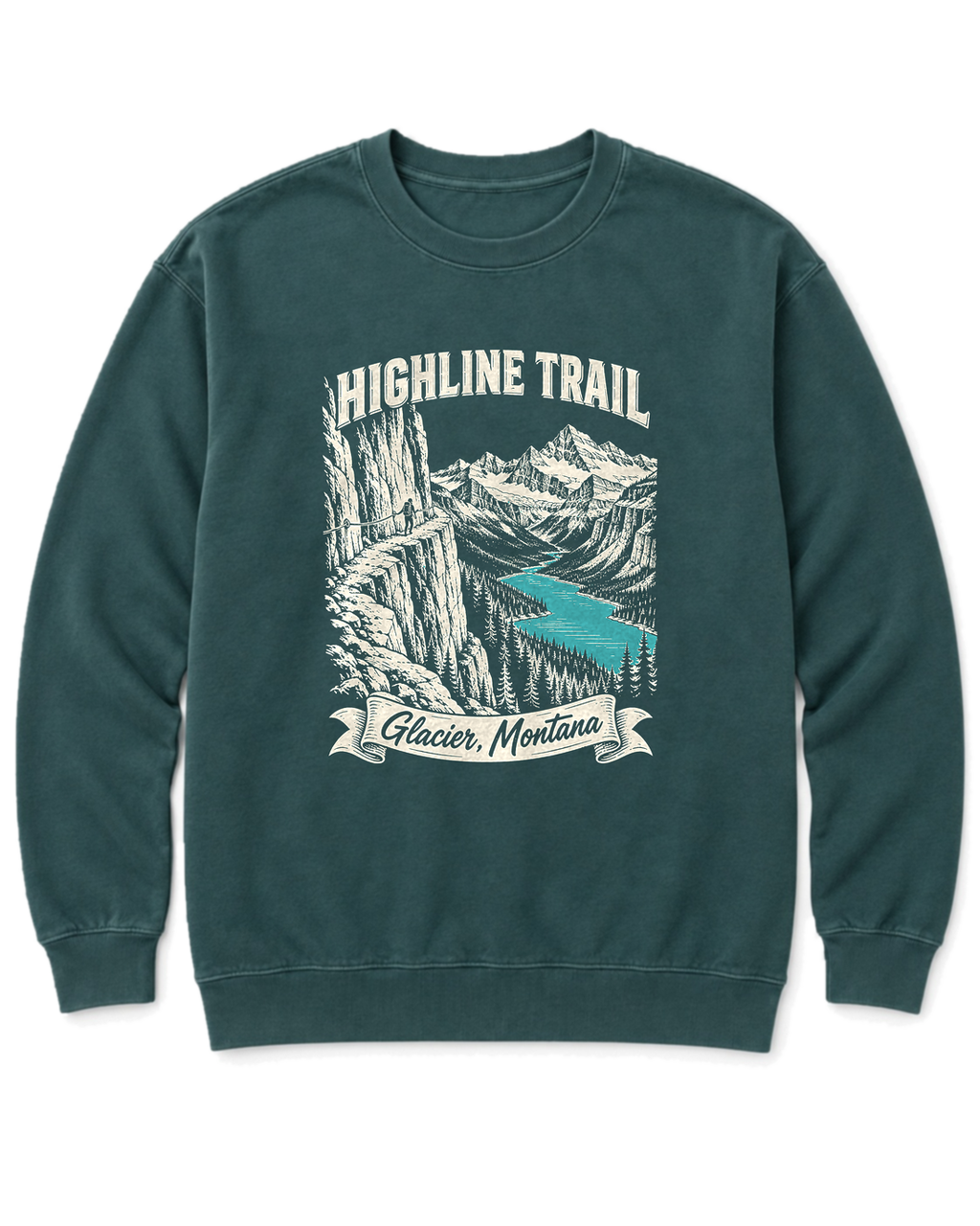 Highline Trail Sweatshirt - Blue Spruce