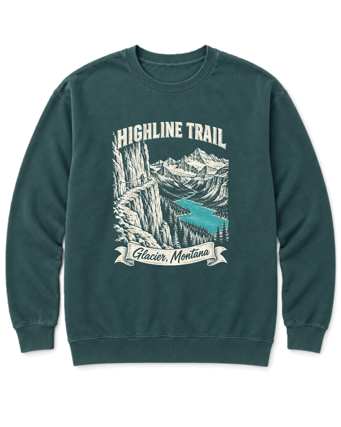 Highline Trail Sweatshirt - Blue Spruce