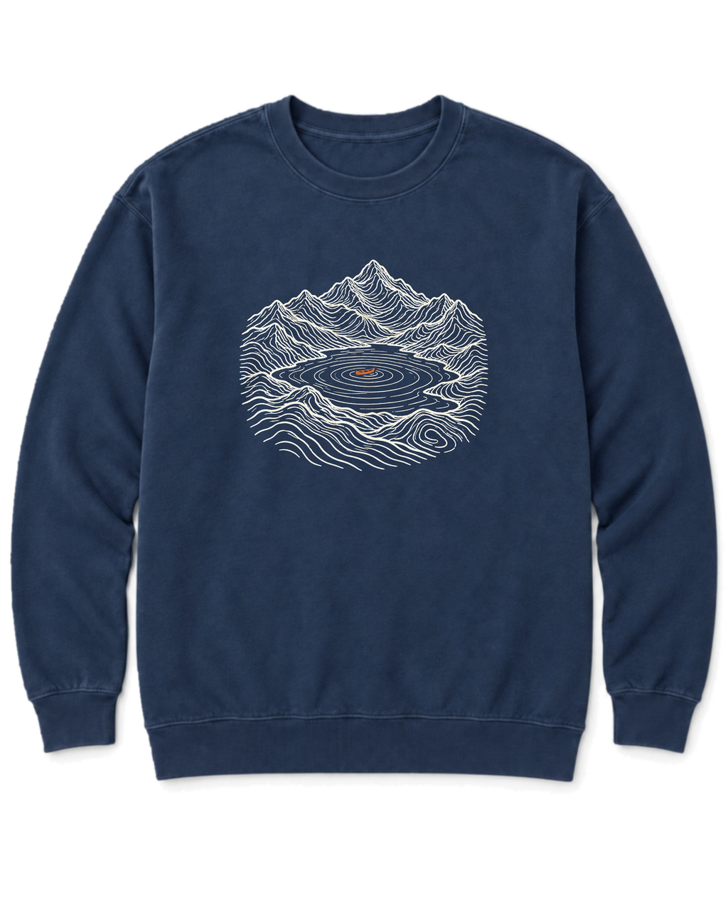 Lake Canoe Sweatshirt - True Navy