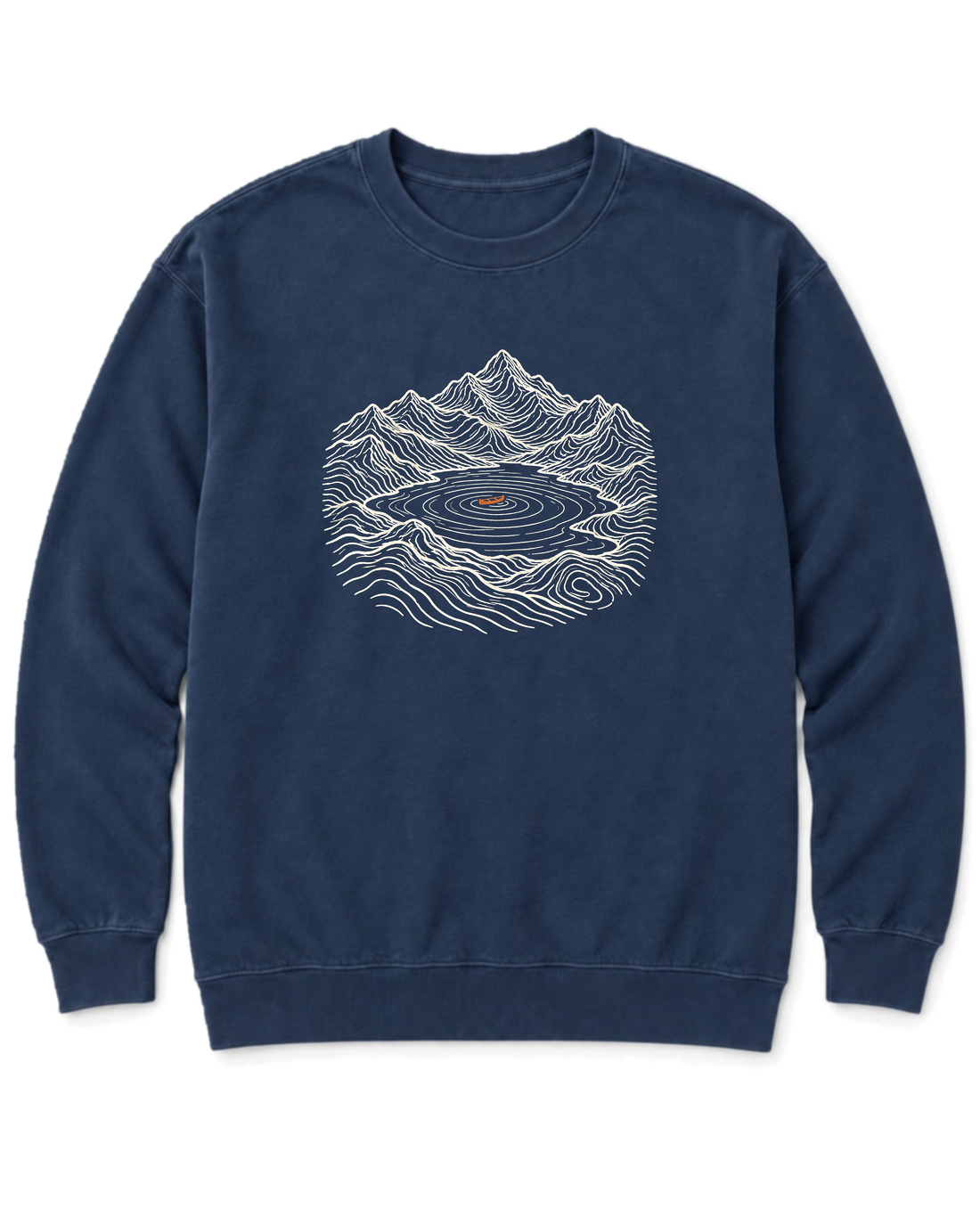 Lake Canoe Sweatshirt - True Navy