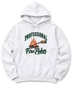 Professional Fire Poker Hoodie - White