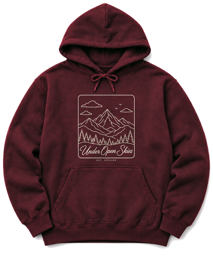 Under Open Skies Hoodie - Maroon