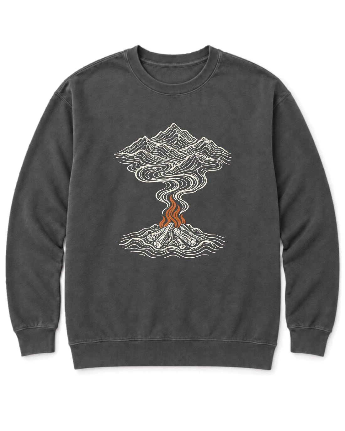 Campfire Smoke Sweatshirt - Pepper