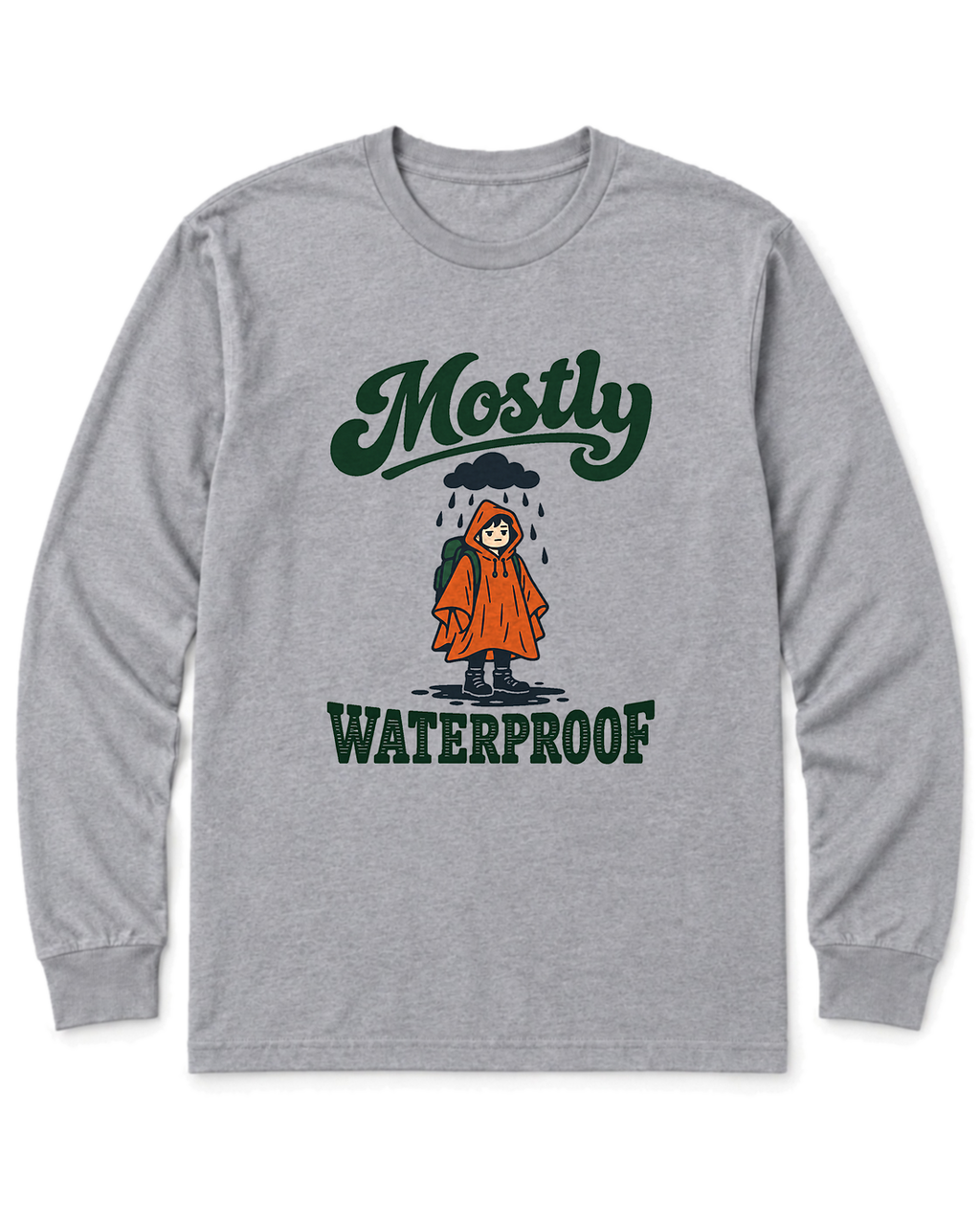 Mostly Waterproof Long Sleeve Shirt - Sport Grey