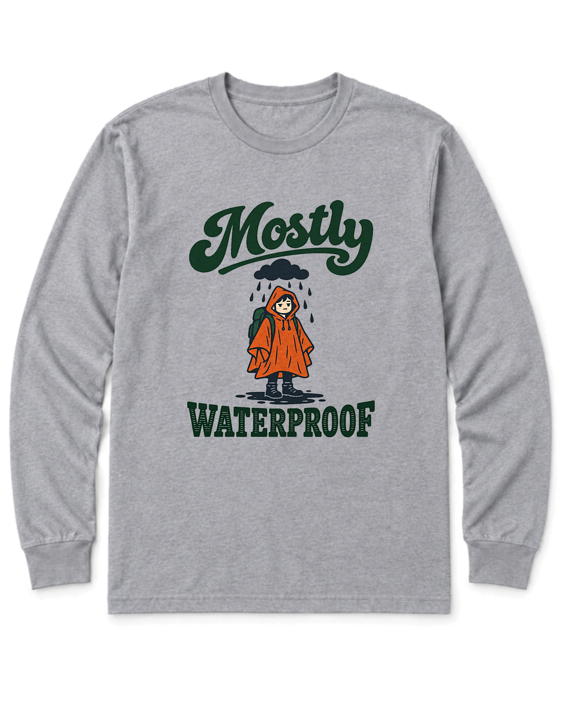 Mostly Waterproof Long Sleeve Shirt - Sport Grey