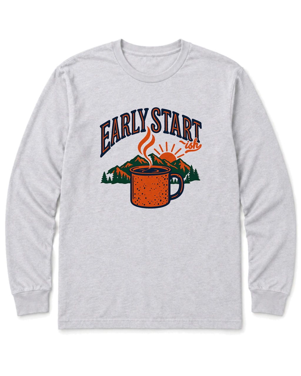 Early Start-ish Long Sleeve Shirt - Ash