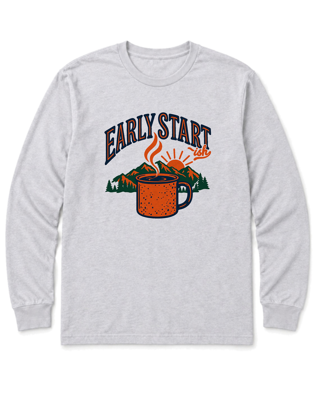 Early Start-ish Long Sleeve Shirt - Ash