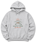 Mostly Here for the View Hoodie - Ash