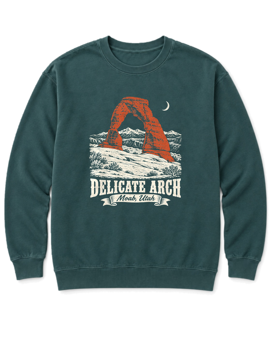 Delicate Arch Sweatshirt - Blue Spruce