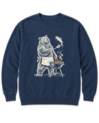 Grill Master Grizzly Sweatshirt - True Navy