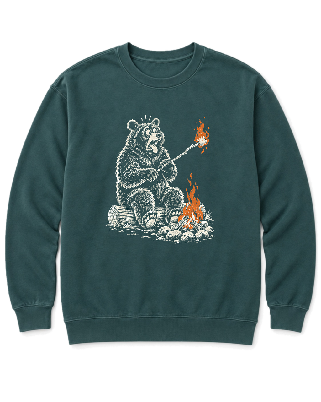 Marshmallow Meltdown Sweatshirt - Blue Spruce