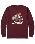 Above the Treeline Long Sleeve Shirt - Maroon