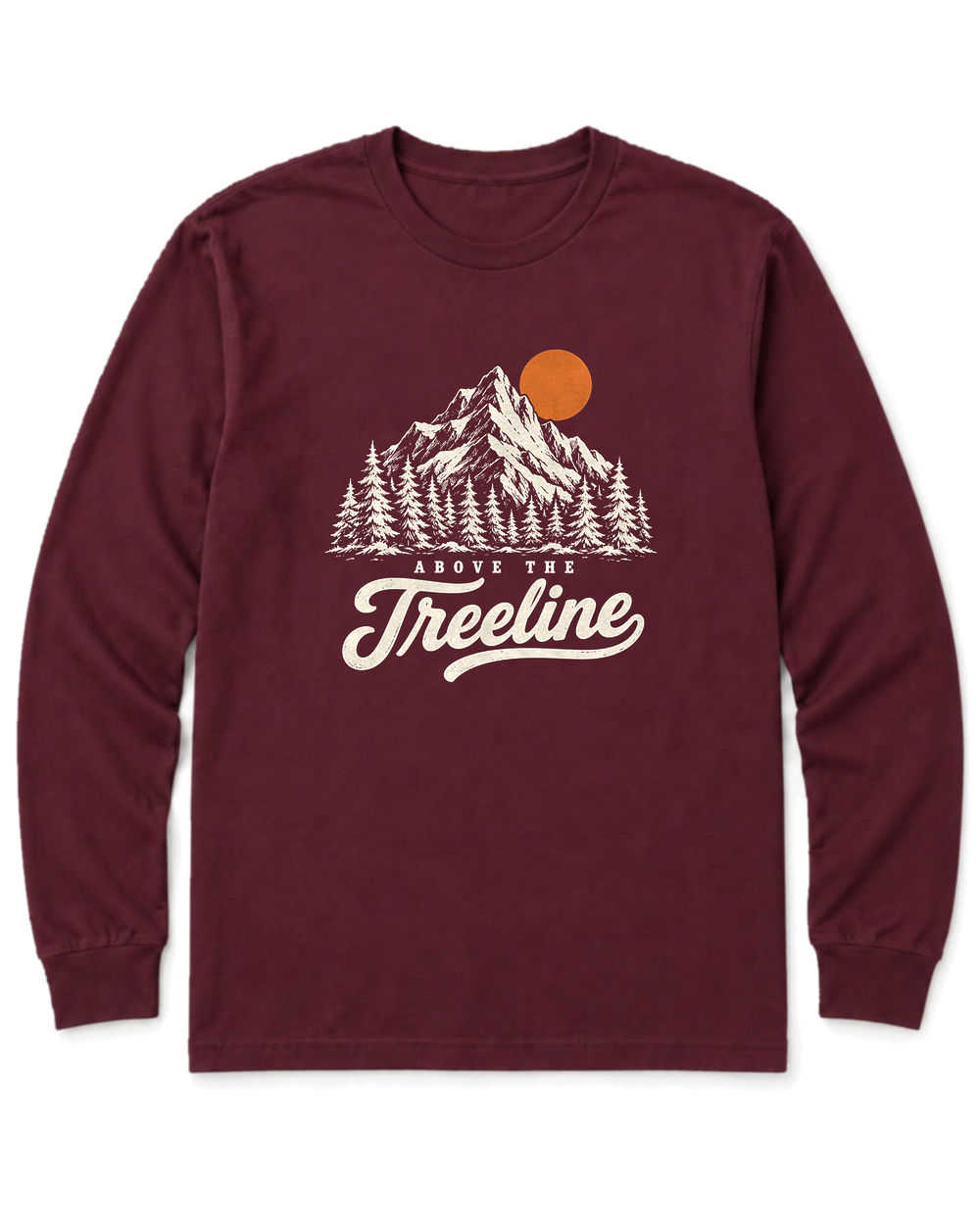 Above the Treeline Long Sleeve Shirt - Maroon