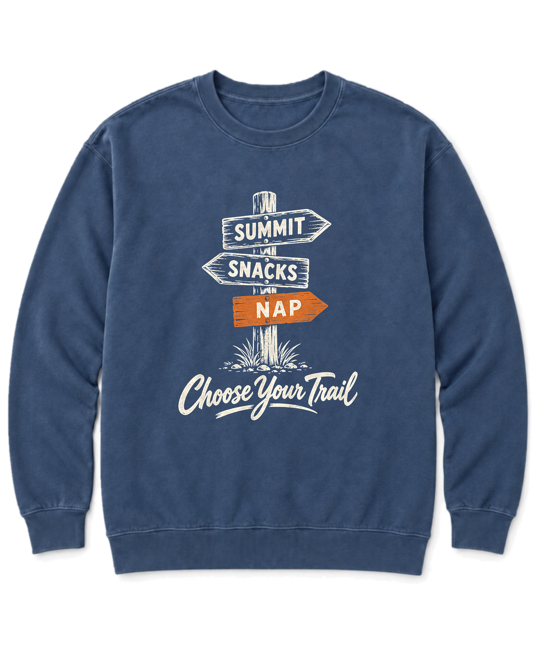 Choose Your Trail Sweatshirt - Denim