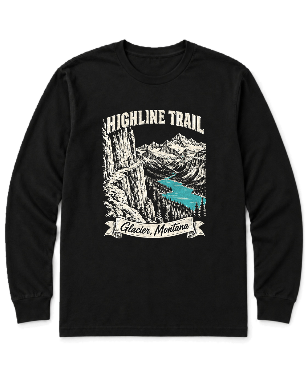 Highline Trail Long Sleeve Shirt - Black