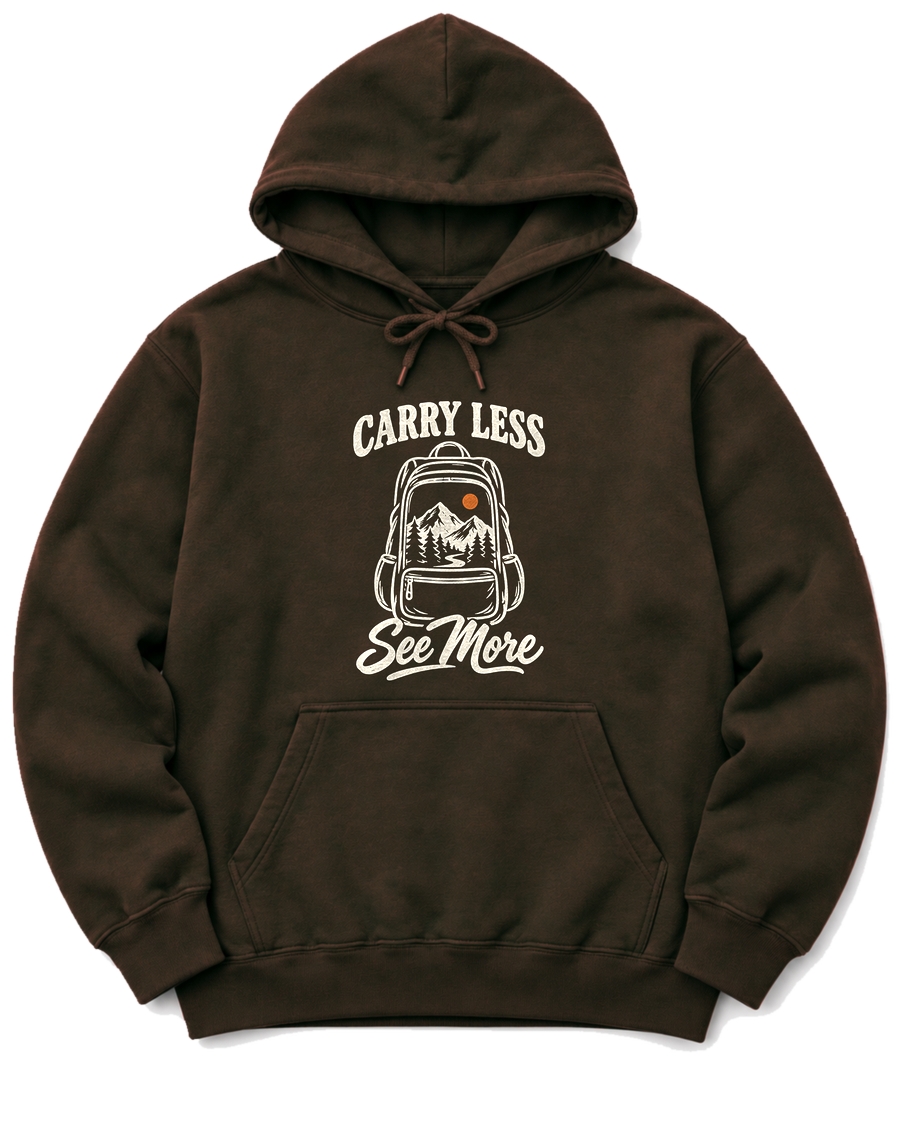 Carry Less, See More Hoodie - Dark Chocolate